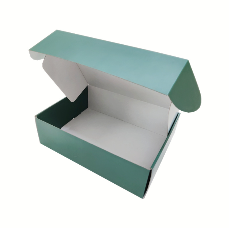 Flat Cardboard Black Mailer Boxes Folding Foldable Carton For Shoes Clothing