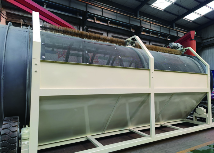 XS3000×1500 Round Roller Sieve For Clay Brick Making Machines CE / ISO Certificate