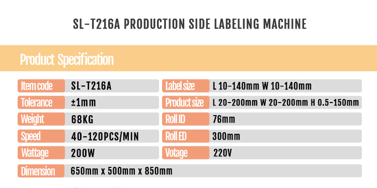 220V Voltage and Condition Small Factories Flat Product Labeling Machine for Labeling