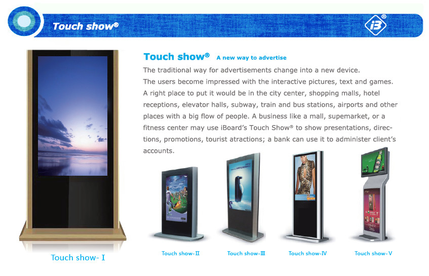 Mall Center Custom Digital Signage Standing Information Kiosk Touch Display Screen Kiosk