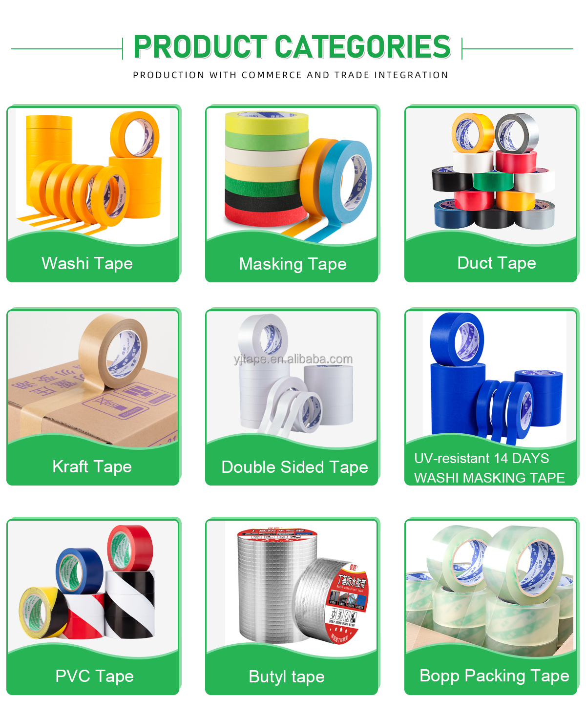 OEM Removable 25mm 48mm Green High Stick Spray Masking Tape For Outdoor Wall Paint
