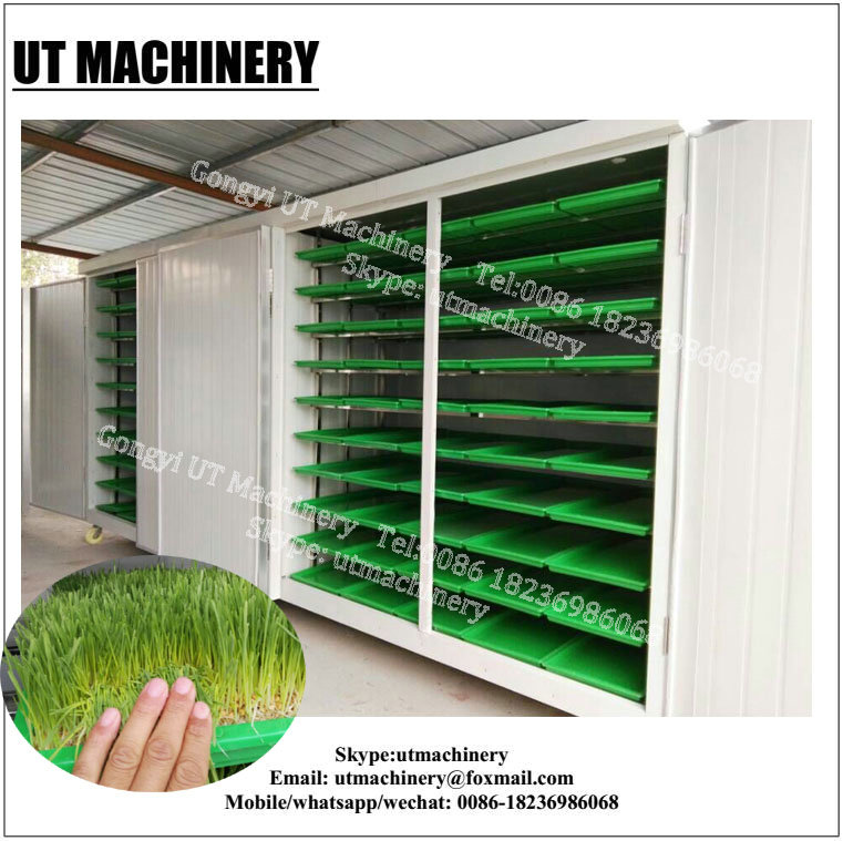 64pcx Sprout Box Bumper Shipping Container LED Grow Light for Poultry Feed Production