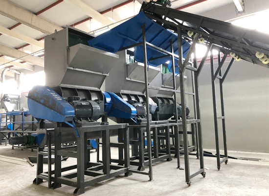 PET PP Plastic Crushing And Washing Machine 500kg/H Recycling Line