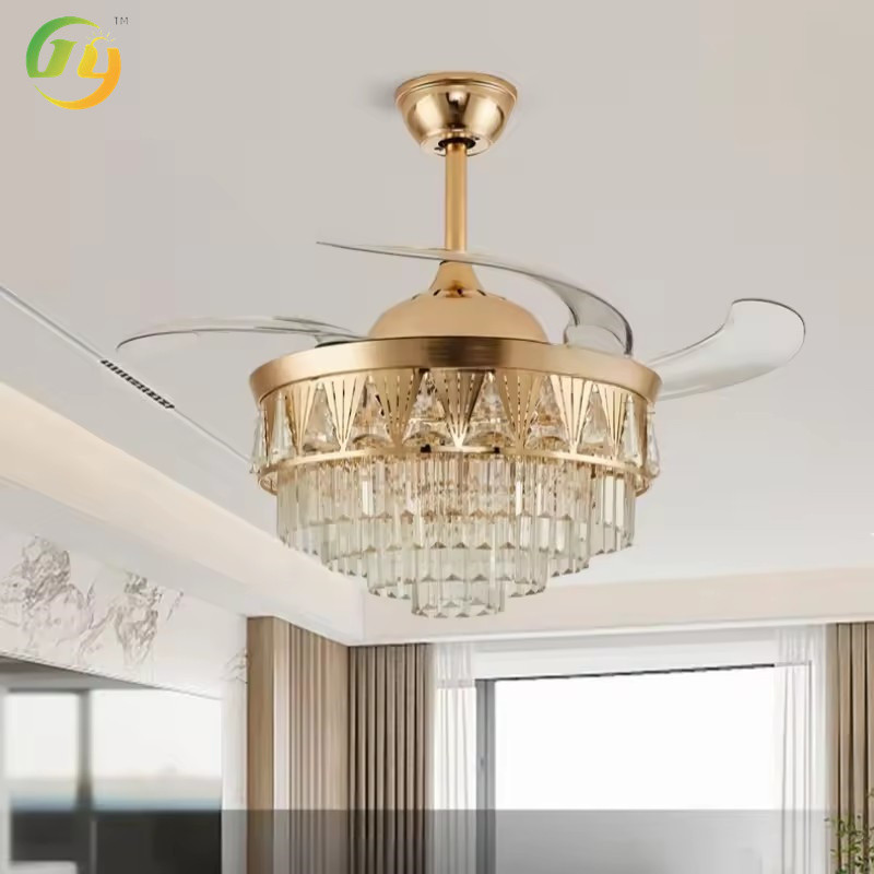 SENKAI Deluxe Crystal Ceiling Factory Surface Mounted 5 Round Led Crystal Dimmable Smart Ceiling Lights For Living Room