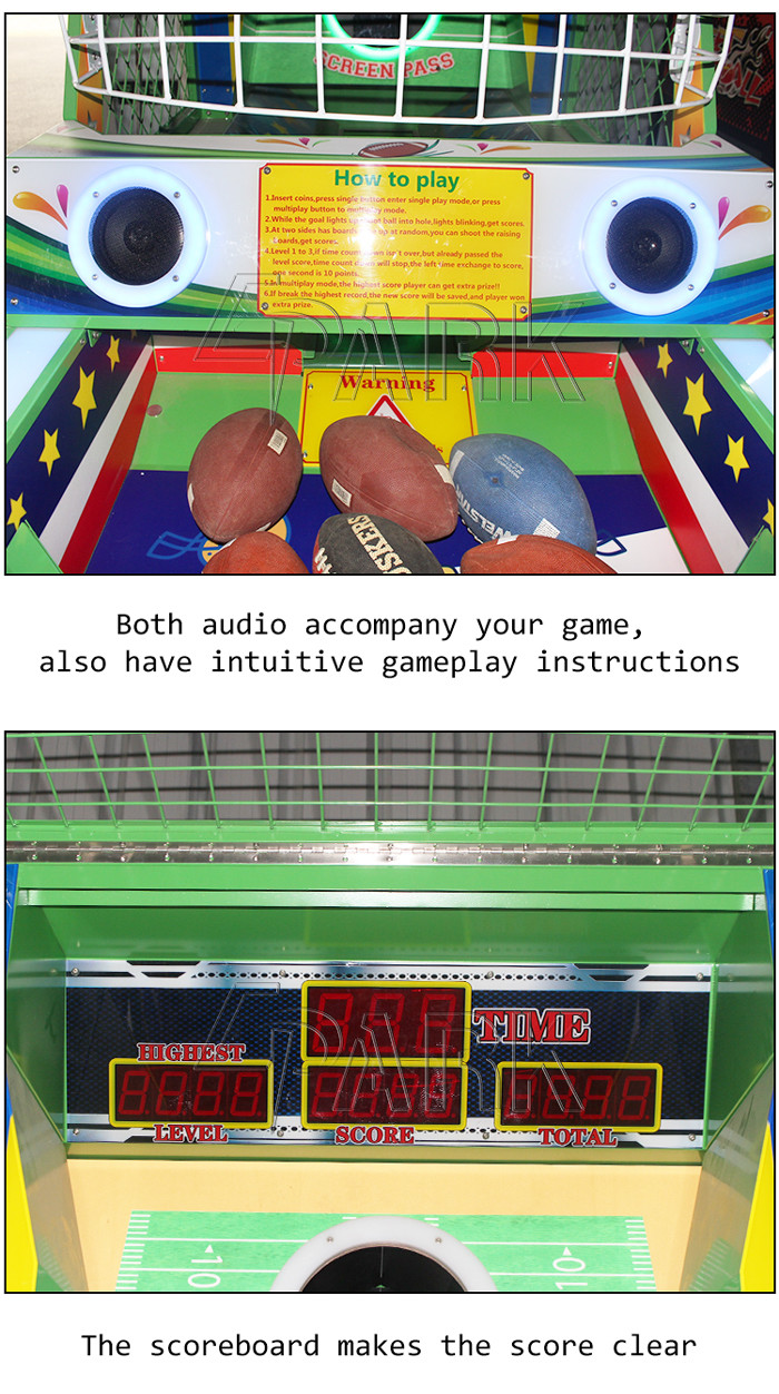 Super Quarterback Sports Football League Arcade Lottery Game Machine