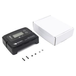  Black Digital Solar Charge Controller 15A with 5 Stage Charging and 50V Maximum Input Voltage for Lithium Battery Manufactures