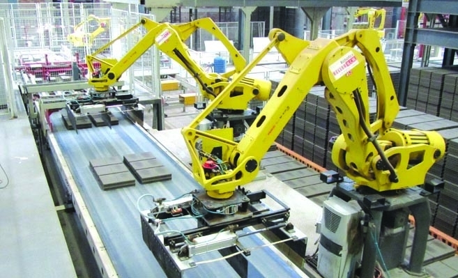 Stacking Robot Automatic Brick Making Machine 50KW 55KW 16.5KW