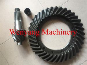  Wheel Loader Spare Parts   82215101 rear Spiral bevel driven gear and pinion Manufactures