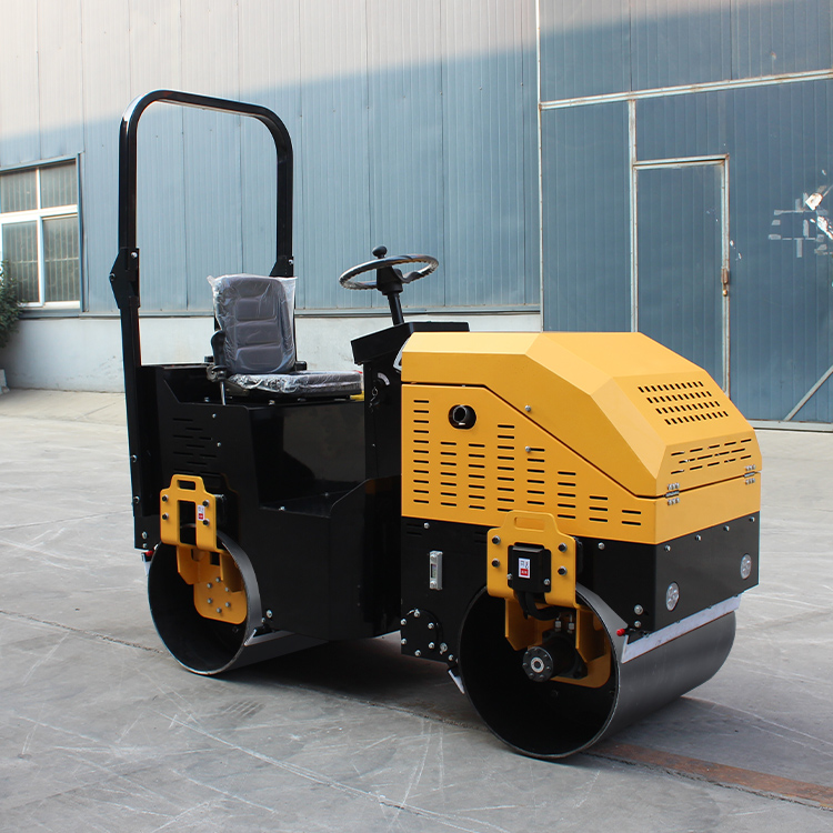 1 Ton Vibrating Tandem Compactor Ride On Road Roller Mini Asphalt Road Compactor Roller