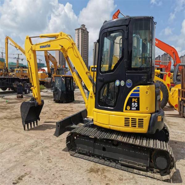 High quality 6 tons used Japan imported Komatsu pc 55 MR crawler excavator with