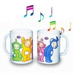 Promotional love theme music mug Voice Recordable Gifts with RFID activation