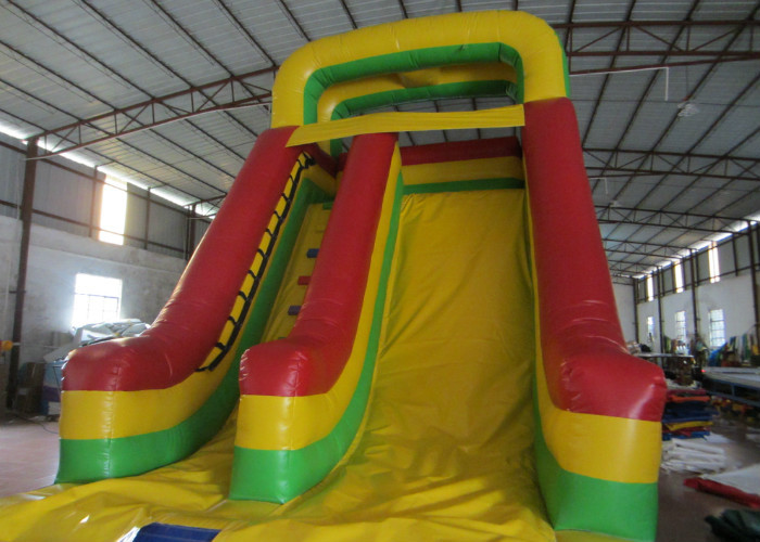 Customized Large Inflatable Water Slides , Blow Up Pool Slides For Inground Pools