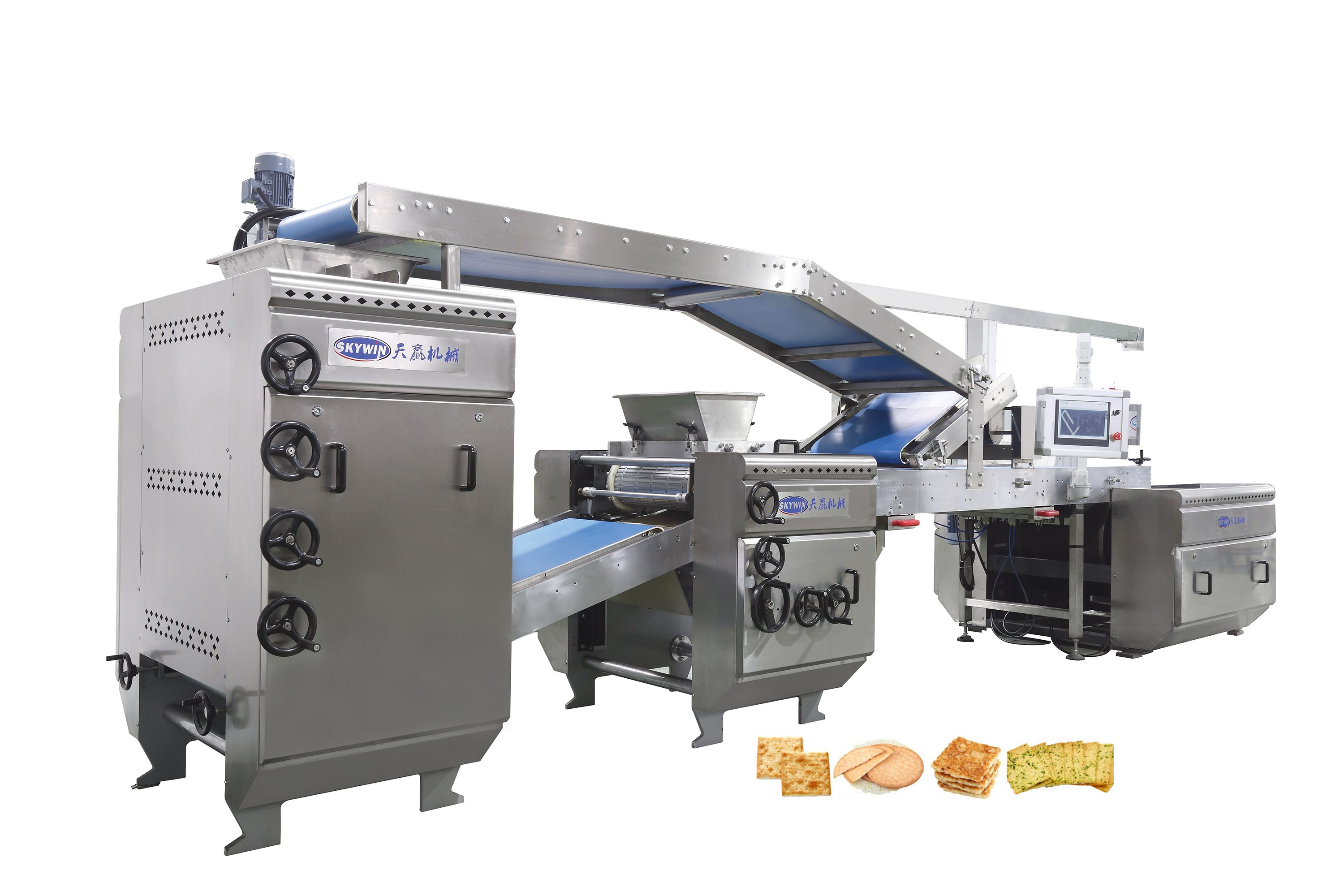 Food Factory Cookie Depositor Machine PLC Touch Screen Jenny Cookie Maker