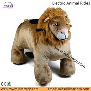  Plush Lion Ride-on Toy, Coin Operated Electric Animal Scooter with Tokens, for Mall/Park Manufactures