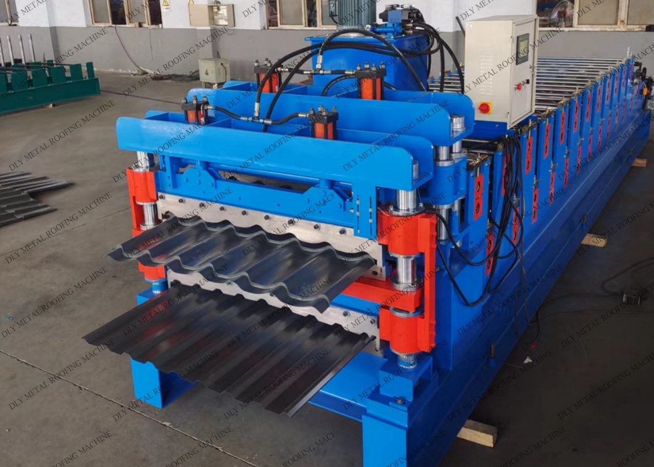 50hz 0.5mm 1250mm Double Layer Forming Machine For Metal Roof