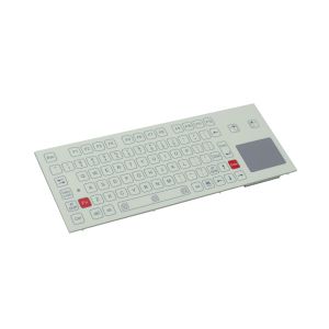 IP65 Industrial Flat Membrane Ruggedized Keyboard With Touchpad