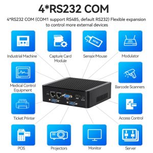 Intel N5100 DDR4 16G Industrial Mini PC Linux Dual LAN 4COM For KIOSK Digital