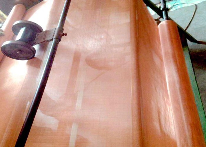 150X150mesh Copper Woven Wire Mesh , 0.065mm Fine Copper Mesh Screen