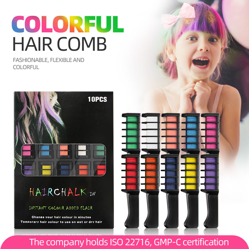 95 ml Volume Salon Hair Color Hair Chalk Comb Customize Temporary Washable Dye for Kids