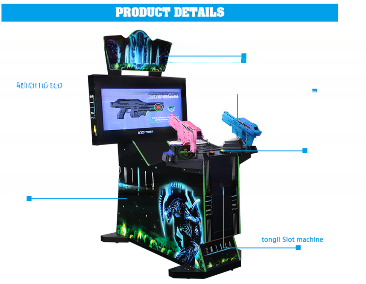 Customized 42LCD Alien Arcade Shooting Game Machine Aliens Extermination Arcade Machine