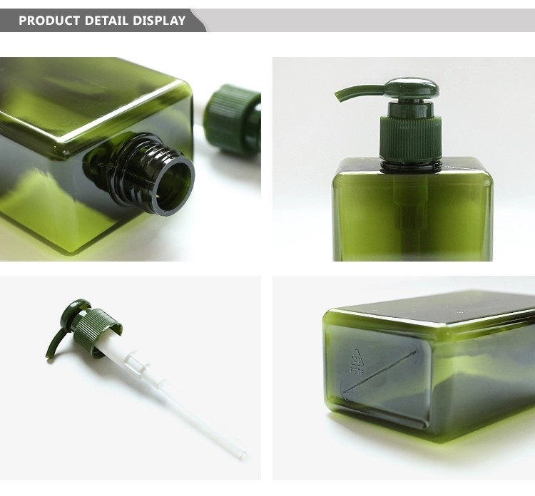 Recycled 150ml PETG Plastic Bottles Dark Green Color With Screw Sealing