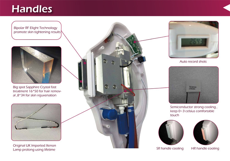 Multifunction system Shr Elight beauty equipment portable hair removal ipl rf