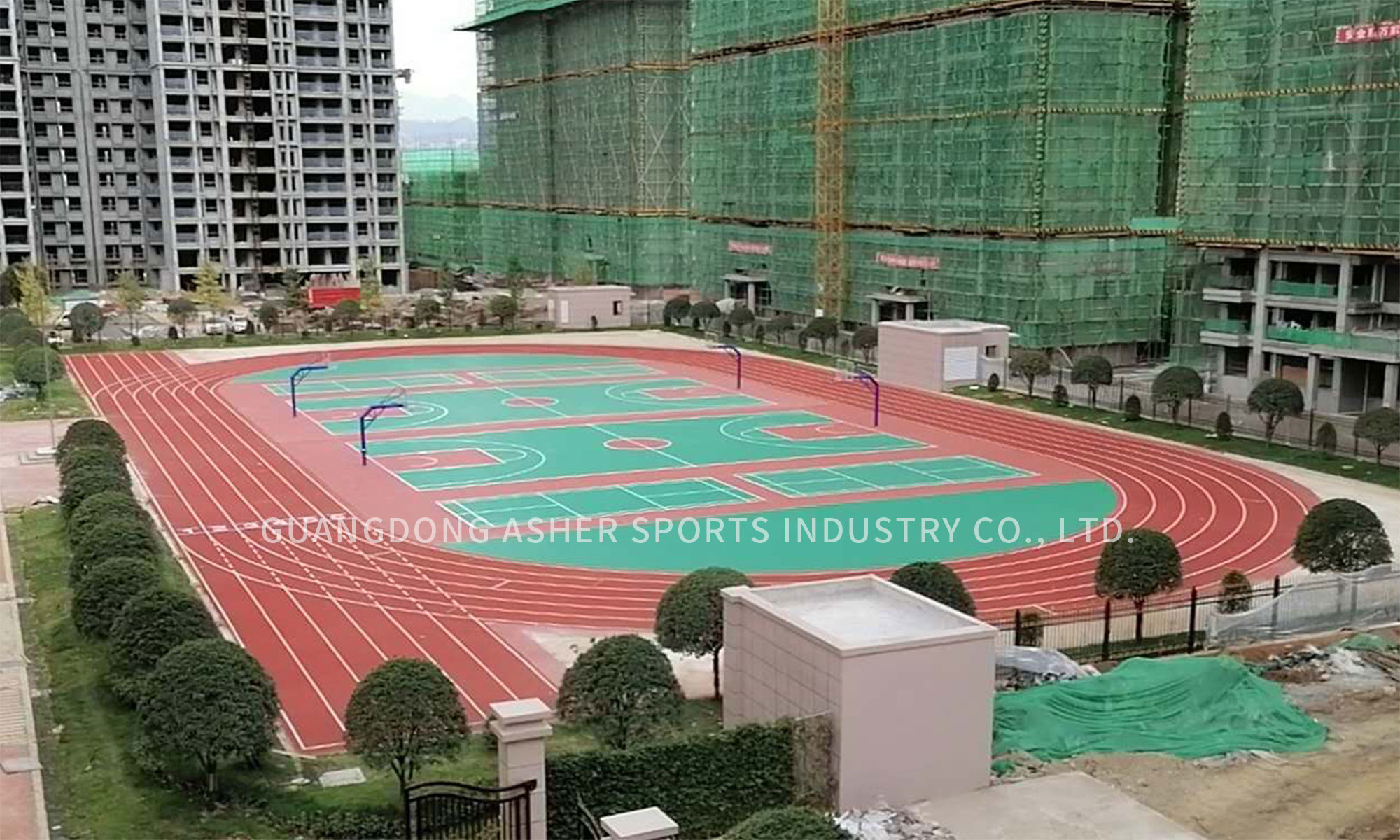 EPDM Material Running Track Ground Track Breathable Floor Type School Use