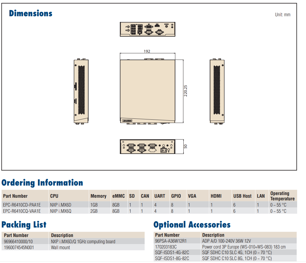 Advantech Embedded PCs EPC-R Series EPC-R4760CQ-QNA1E new and 100% Original ,price favorable Ready to Ship