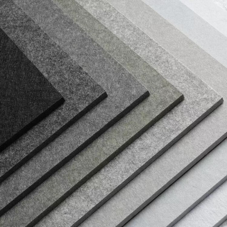 Modern PET Acoustic Felt Wall Panels Sound Absorption For Interior Design