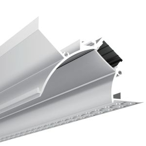 China 70*57mm Upward Downward Indirect Drywall LED Aluminum Profile For Cove Lighting Design on sale