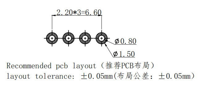 2.2mm Pitch Magnetic Connectors 12V 2A Magnetic Pogo Connector With Black Housing