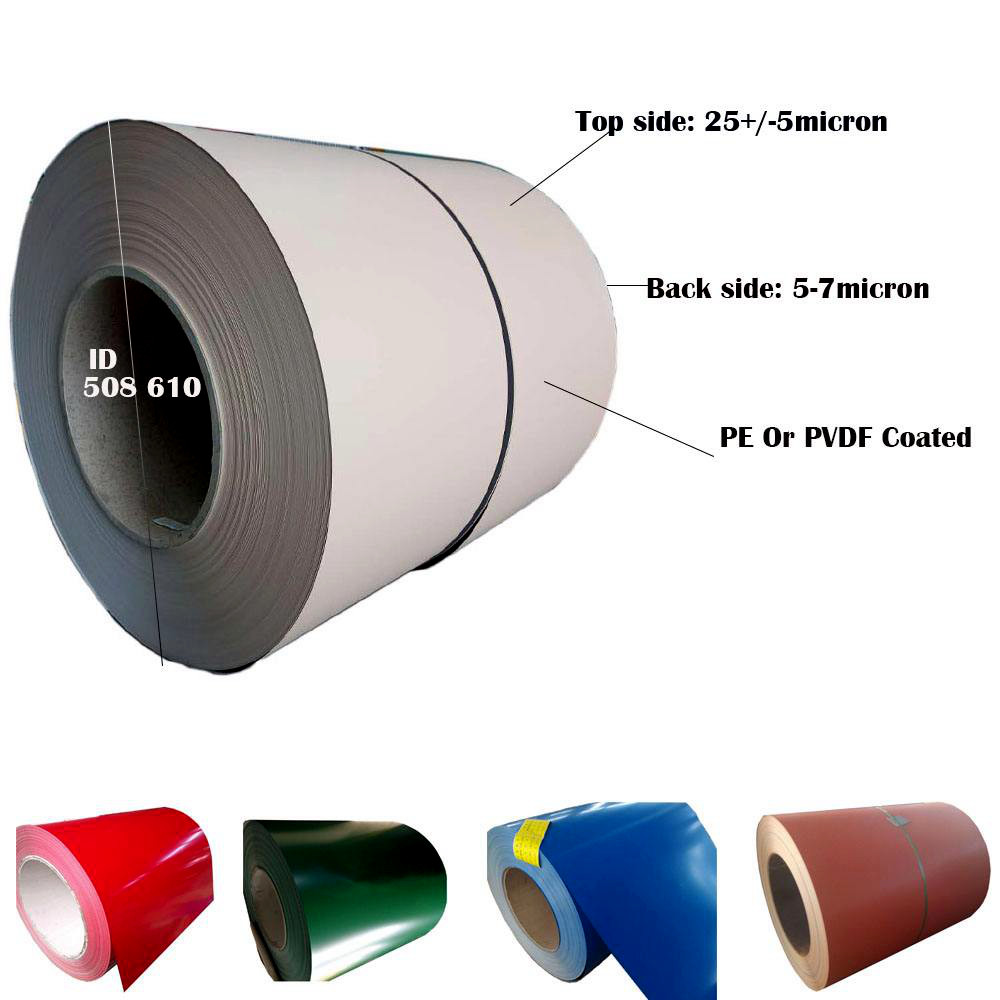 DX54D Grade 0.12-2.0mm PPGI Steel Coil Galvalume Steel Coil Color Coated Aluminum Coil PPGL Steel Coil With Printed