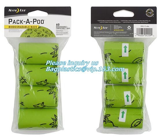 Compostable Bag For Dog Poop Drawstring Holder Custom Dogs Poop Bag Dispenser, Scented Dog Poop Bag Compostable Puppies