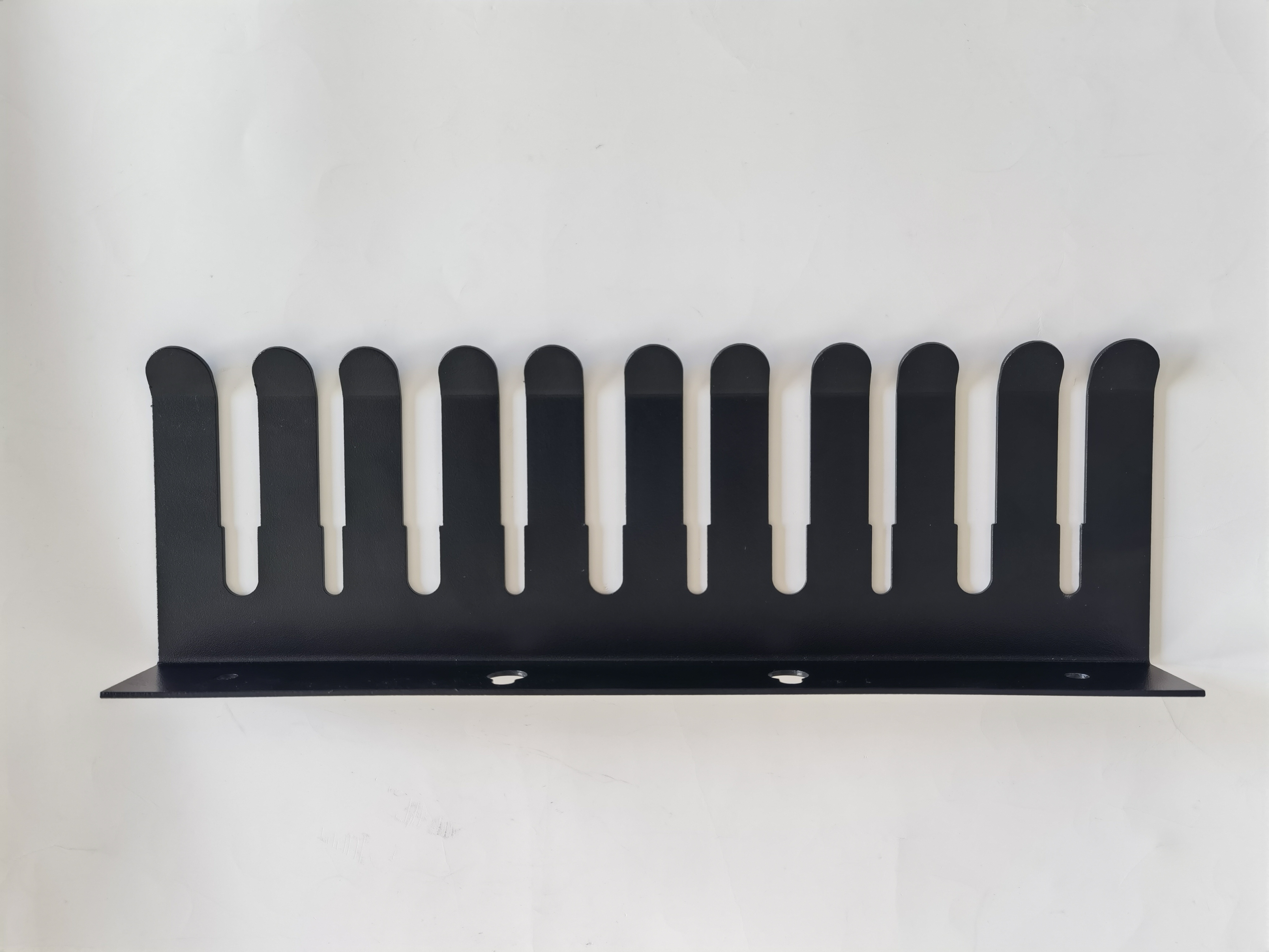 11 Cable Slots Wall Mountable Cable Hanger and Rack Organizer with Solid Power Coating