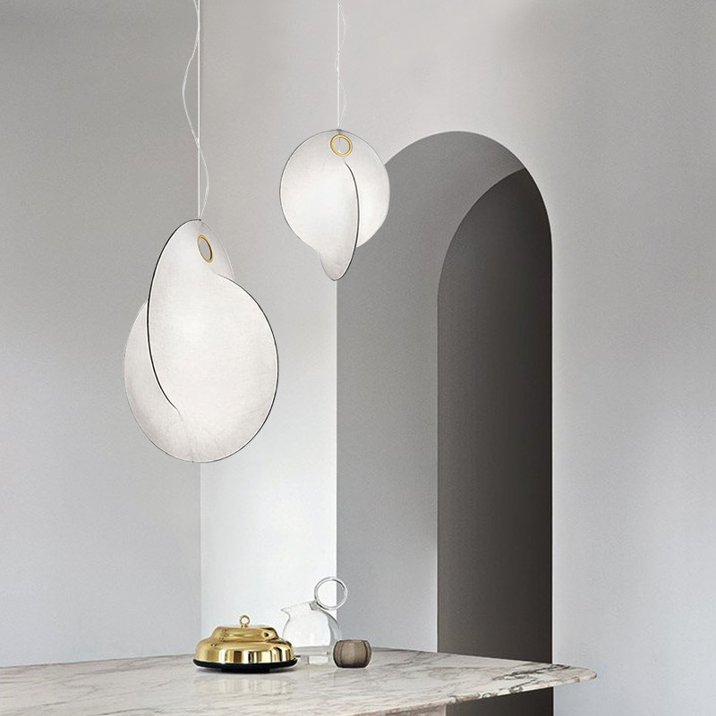 Nordic Shell Design silk lamp Simple Chandelier for Living Room Bedroom Flos Overlap Chandelier (WH-MI-351)