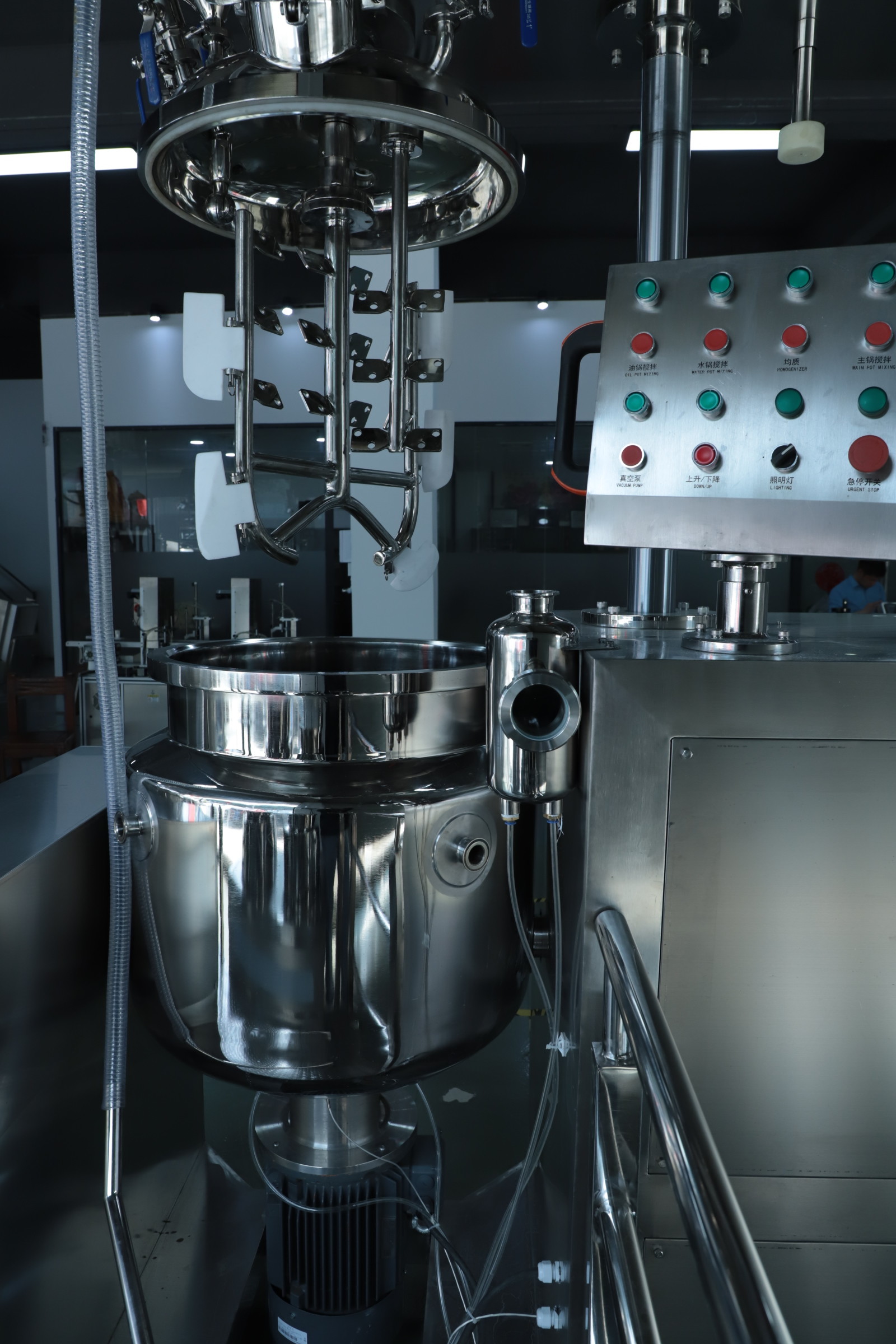 PLC Control SS Mixing Vessels Capacity 50-5000L Steam Electric Hot Oil Heating