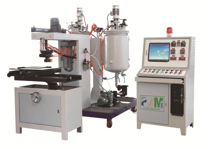 PU-20F Full Auto Casting Machine On Seal Packing In Filter Element