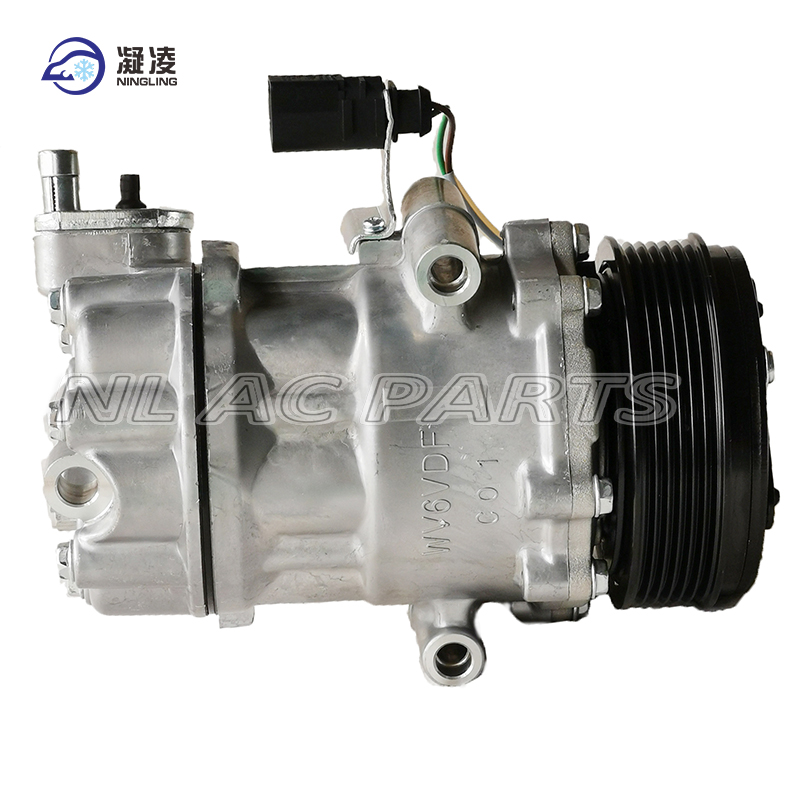 NLVW008 1S0820803C Direct Grooves 6PK Auto AC Compressor for VW Polo 1.6 SD6V12-1916