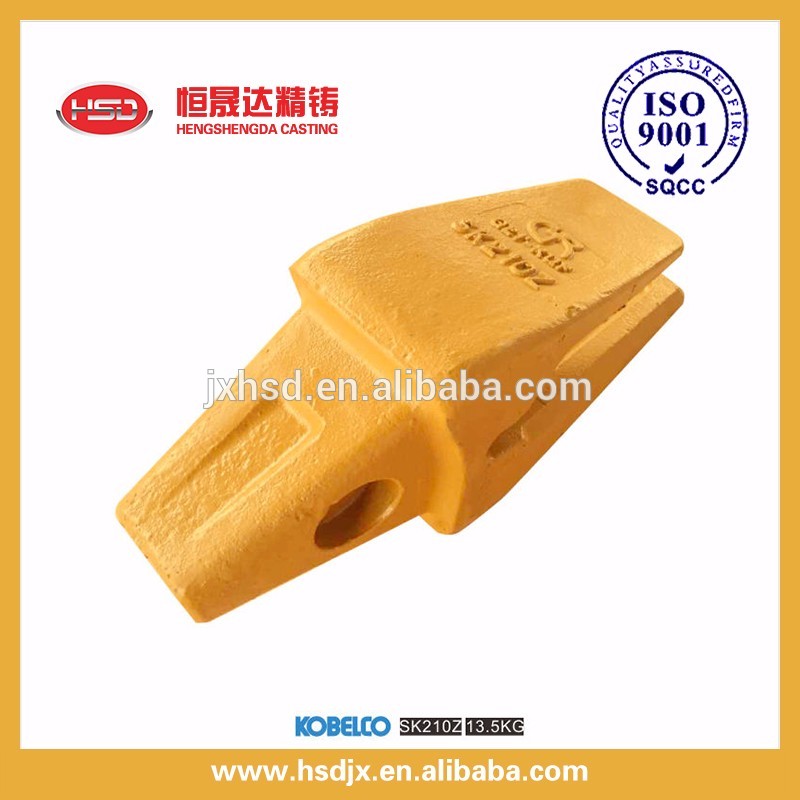 Long type construction machinery excavator parts bucket flat teeth/tooth point/tip from HSD factory china made