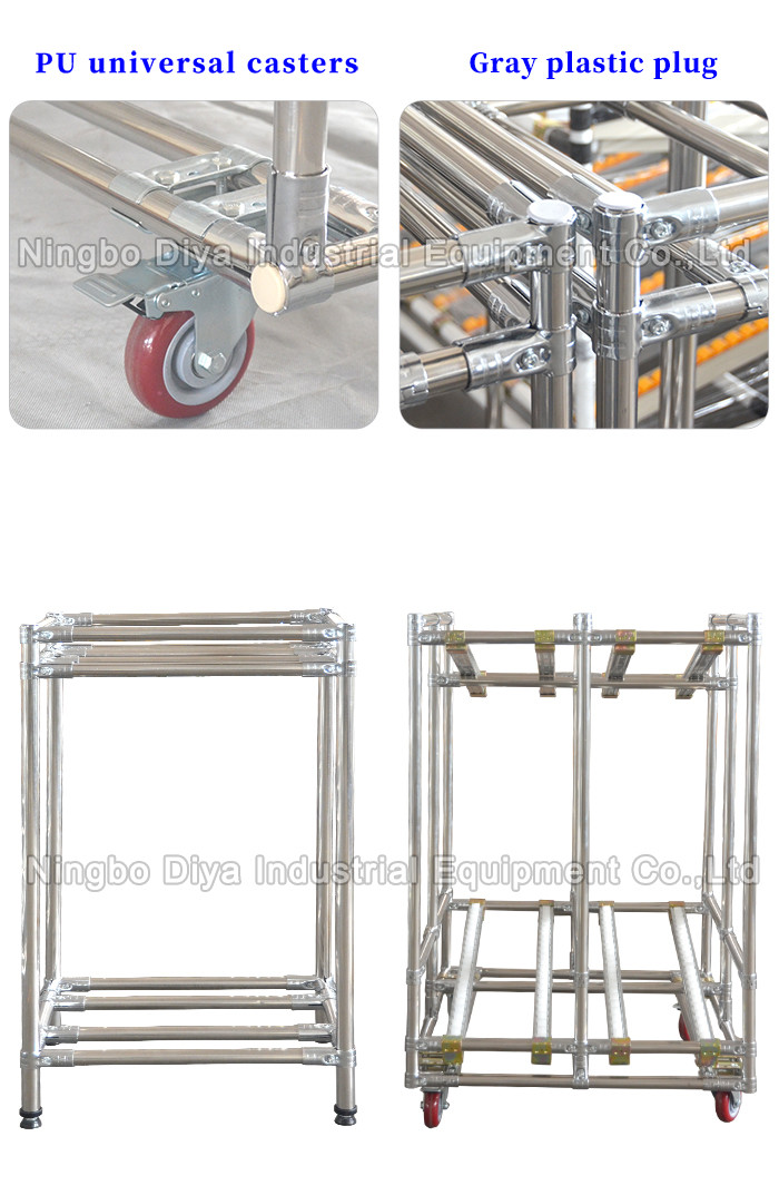 Stainless Steel Sliding Track System Customized Length For Rack System
