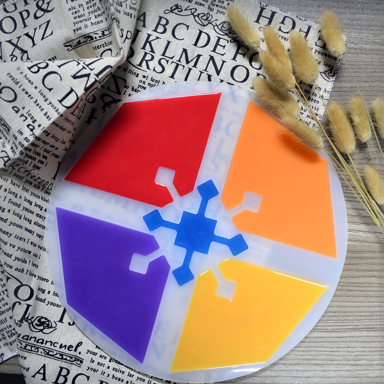 Epoxy Resin Diy Silicone Resin Mold Multi Colors Handmade Cup Mat Customized