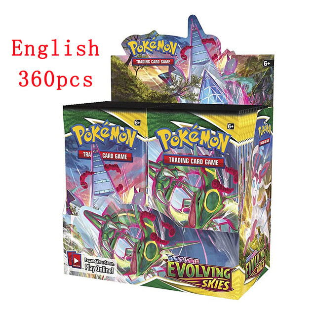 Wholesale 360PCS English Pokemoned Cards Booster Box Playing Carte Trading Card Game Toys Collection