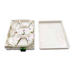 1C 2C Mini FTTH Fiber Optic Terminal Box Faceplate Socket Panel Wall Mounted