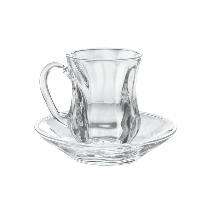 BPA Free Clear 150ml Classic Deluxe Glass Printed Cup