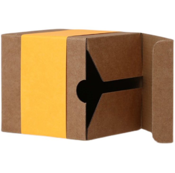 Square Scented Candle Box Kraft Paper Gift Packaging Eco Friendly