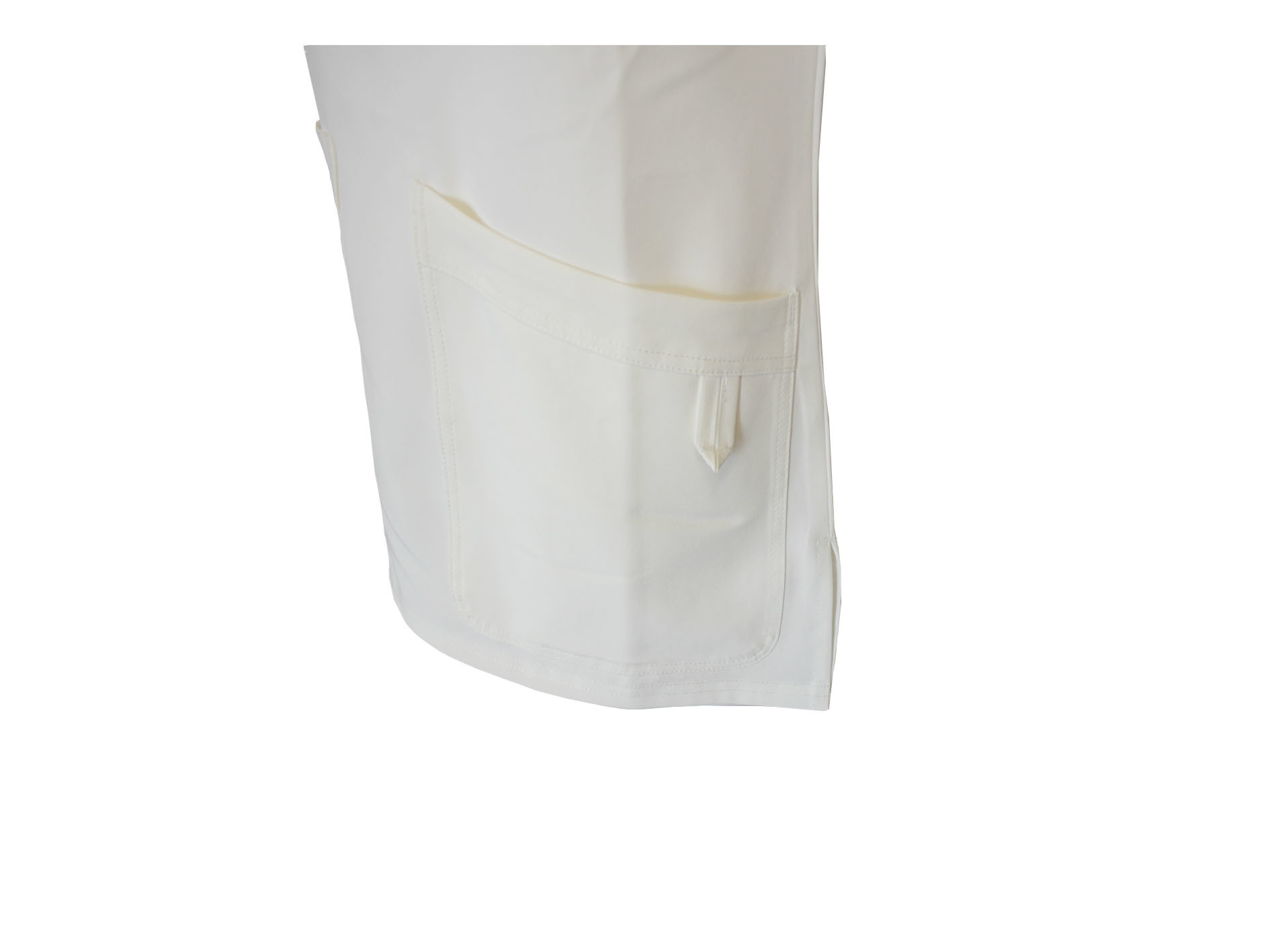 155G Women Medical Uniform Polyester Spandex Short Sleeve Scrubs