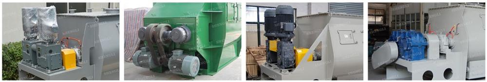 High Speed Double Shaft Concrete Mixer , Automated Industrial Food Mixing Equipment