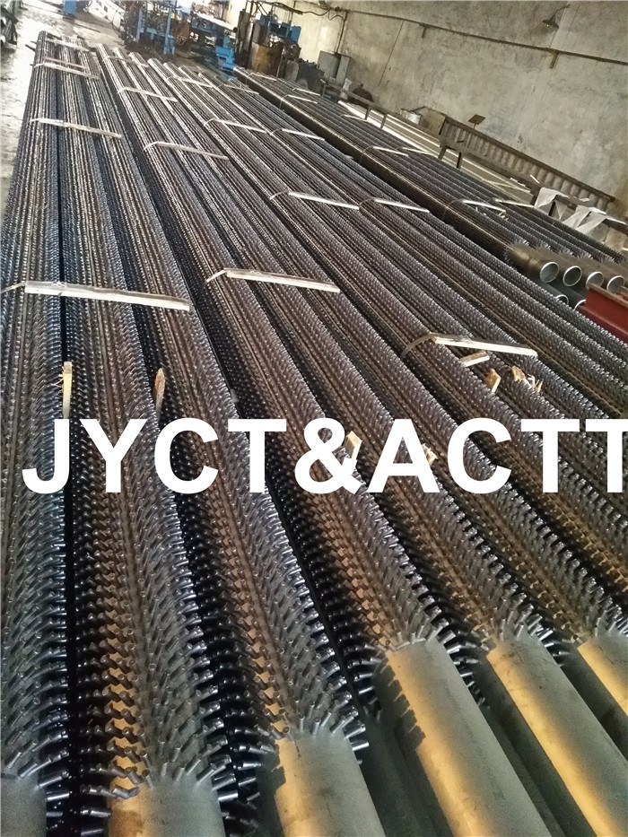 ASTM A106 Screwhead Stud Tubes / Studded Pipe For HRSG Refinery 152X10X7000mmL