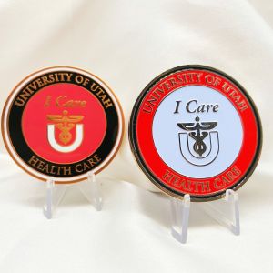 cheap wholesale plated enamel blank custom logo commemorative collections