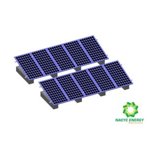 China Triangular Shaped Flat Rooftop Solar Mounting Brackets Anodized Aluminum Solution on sale